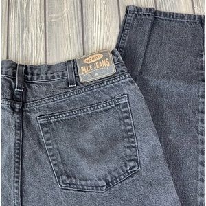 Vintage Black High Rise Mom Jeans 36 x 30